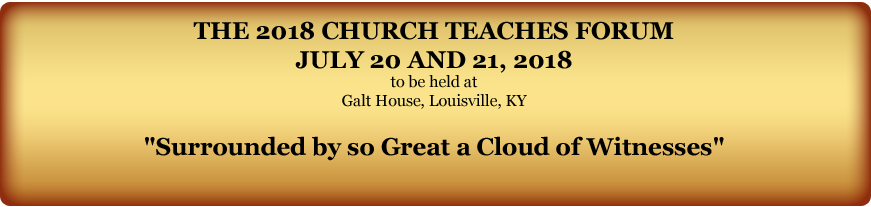 Church Teaches Forum